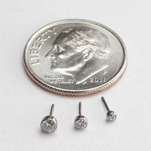 Load image into Gallery viewer, Titanium bezel set gems- threadless and universal