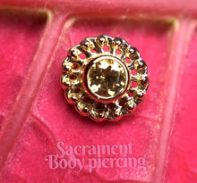 Load image into Gallery viewer, Virtue end featuring genuine honey topaz