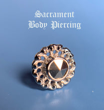 Load image into Gallery viewer, Virtue featuring genuine marcasite gem -  18k