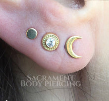 Load image into Gallery viewer, Gold moon - threaded or threadless