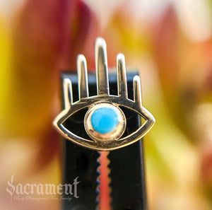 Eye of Protection-14k Turquoise