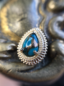 BVLA - Afghan pear with copper turquoise pear