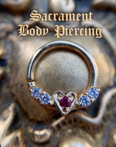 BVLA -16g 11/32" flying heart seam ring