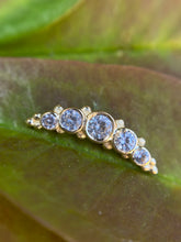 Load image into Gallery viewer, BVLA - Panaraya gem cluster featuring 5 white sapphires (AA)
